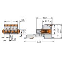 Wago 832-1102/037-000/306-000 1-Leiter-Federleiste Grau