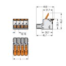 Wago 832-1103/000-9037 1-Leiter-Federleiste,Hebel Grau