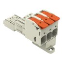 Wago 832-1103/306-000 1-Leiter-Federleiste,Hebel Grau