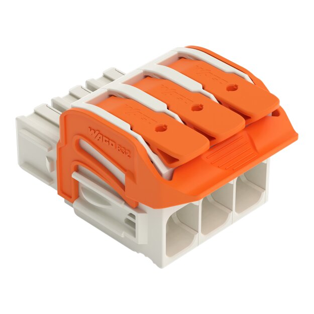 Wago 832-1103/320-000 1-Leiter-Federleiste,Hebel Grau