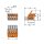 Wago 832-1103/320-000 1-Leiter-Federleiste,Hebel Grau
