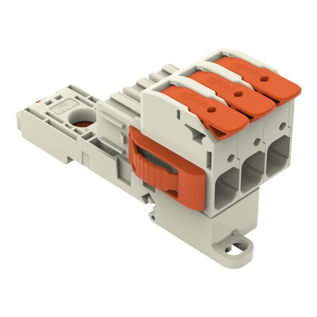 Wago 832-1103/037-000/306-000 1-Leiter-Federleiste Grau