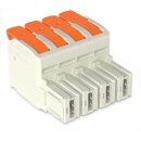 Wago 832-1104/000-9037 1-Leiter-Federleiste,Hebel Grau