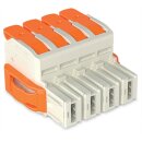Wago 832-1104/037-9037 1-Leiter-Federleiste,Hebel Grau