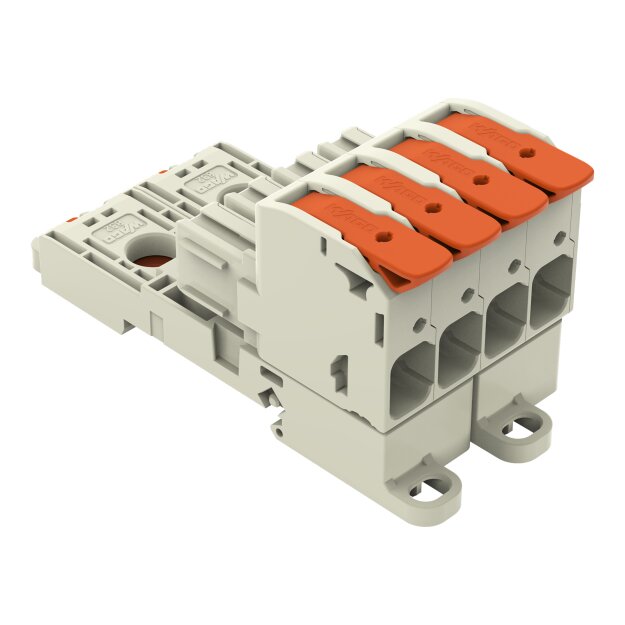 Wago 832-1104/306-000 1-Leiter-Federleiste,Hebel Grau