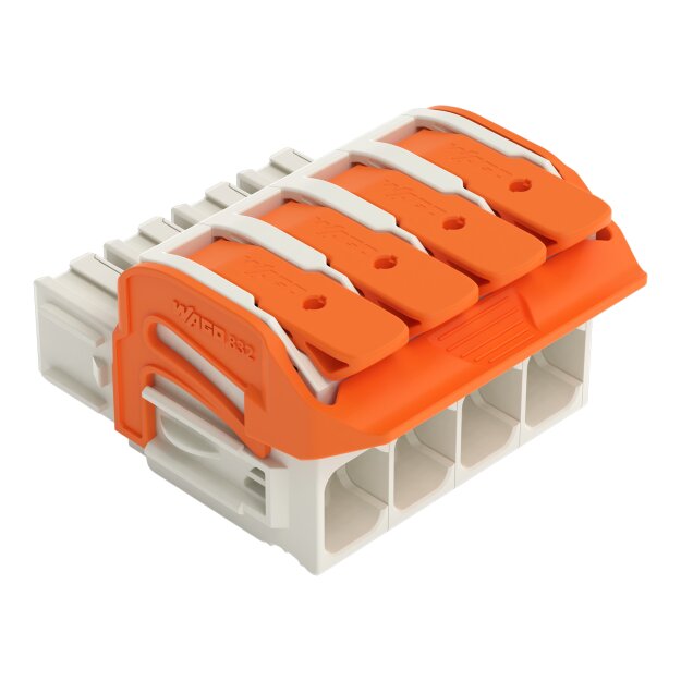 Wago 832-1104/320-000 1-Leiter-Federleiste,Hebel Grau