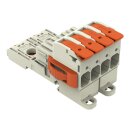 Wago 832-1104/037-000/306-000 1-Leiter-Federleiste Grau