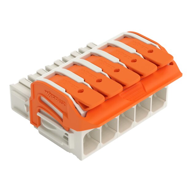 Wago 832-1105/320-000 1-Leiter-Federleiste,Hebel Grau