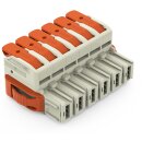 Wago 832-1106/037-9037 1-Leiter-Federleiste,Hebel Grau