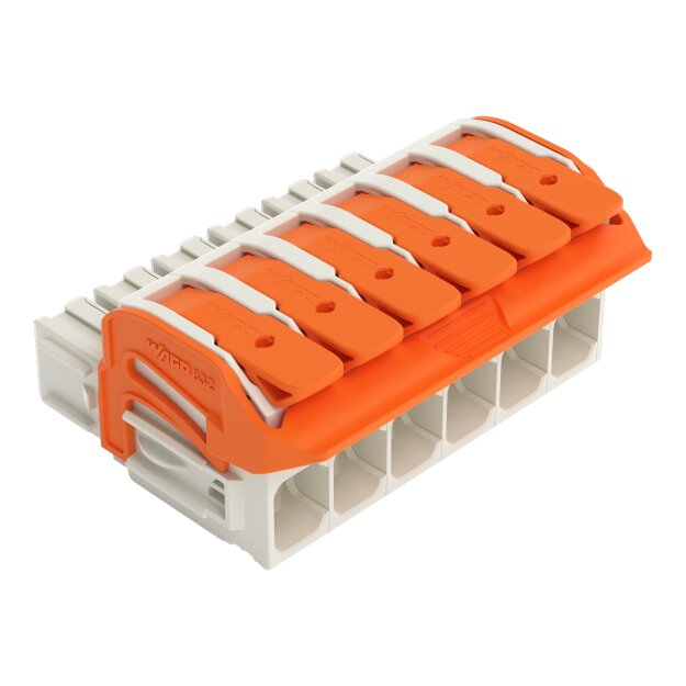 Wago 832-1106/320-000 1-Leiter-Federleiste,Hebel Grau