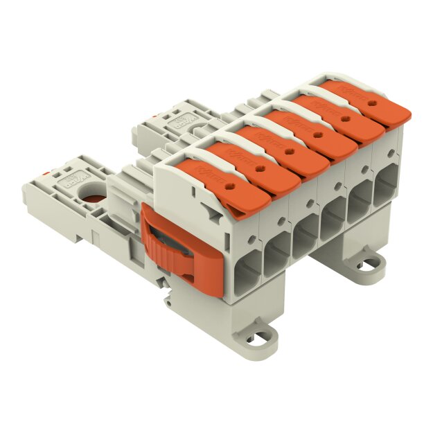 Wago 832-1106/037-000/306-000 1-Leiter-Federleiste Grau