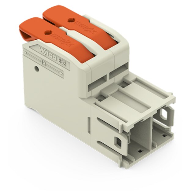Wago 832-1202/000-9034 1-Leiter-Stiftleiste Grau