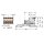 Wago 832-1202/306-000 1-Leiter-Stiftleiste Grau
