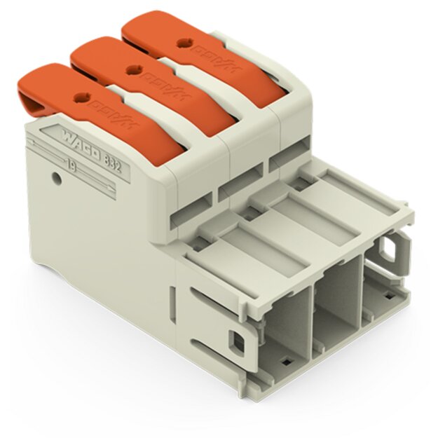 Wago 832-1203/000-9034 1-Leiter-Stiftleiste Grau