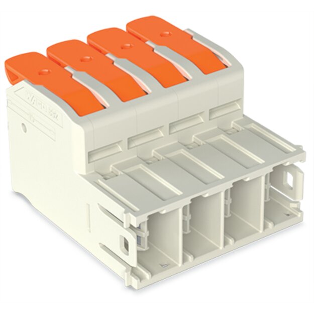 Wago 832-1204/000-9034 1-Leiter-Stiftleiste Grau