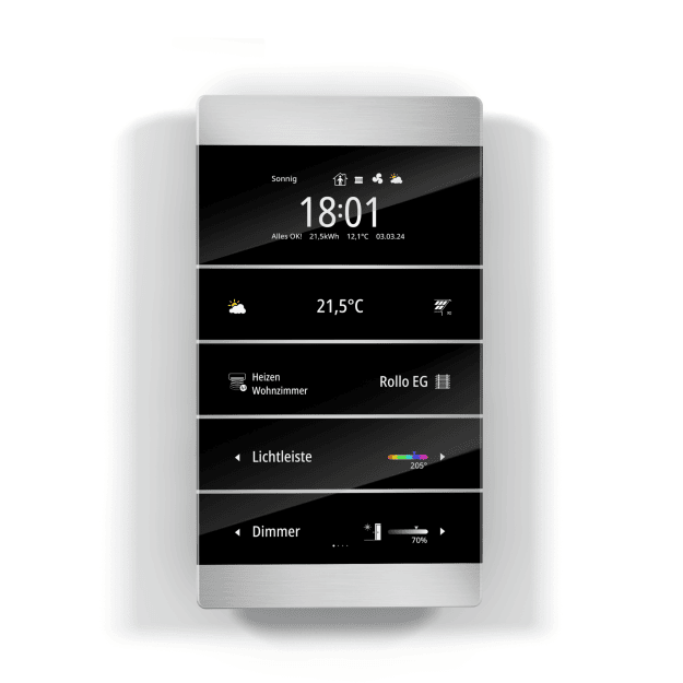 Enertex 1177-01-al Raumcontroller MeTa² KNX Premium Alu gebürstet