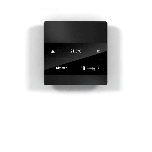 Enertex 1177-02-sw Raumcontroller MeTa² KNX Standard Schwarz eloxiert