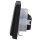 JUNG LS IP 44 Set Graphitschwarz Matt: LS1521KLSWM Schuko Steckdose m. Klappdeckel + 551WU Dichtungsflansch + LS981SWM Rahmen 1fach