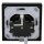 JUNG LS IP 44 Set Graphitschwarz Matt: LS1521KLSWM Schuko Steckdose m. Klappdeckel + 551WU Dichtungsflansch + LS981SWM Rahmen 1fach