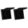 JUNG LS IP 44  Set Graphitschwarz Matt: 2x LS1521KLSWM Schuko Steckdose m. Klappdeckel + 2x 551WU Dichtungsflansch + 2x LS981SWM Rahmen 1fach