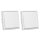 JUNG LS IP 44 Set Schneeweiß Matt: 2x LS1521KLWWM Schuko Steckdose m. Klappdeckel + 2x 551WU Dichtungsflansch + 2x LS981WWM Rahmen 1fach