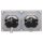 JUNG LS IP 44 Set Schneeweiß Matt: 2x LS1521KLWWM Schuko Steckdose m. Klappdeckel + 2x 551WU Dichtungsflansch + LS982WWM Rahmen 2fach