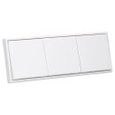 JUNG LS IP 44 Set Schneeweiß Matt: 3x LS1521KLWWM Schuko Steckdose m. Klappdeckel + 3x 551WU Dichtungsflansch + LS983WWM Rahmen 3fach