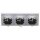 JUNG LS IP 44 Set Schneeweiß Matt: 3x LS1521KLWWM Schuko Steckdose m. Klappdeckel + 3x 551WU Dichtungsflansch + LS983WWM Rahmen 3fach
