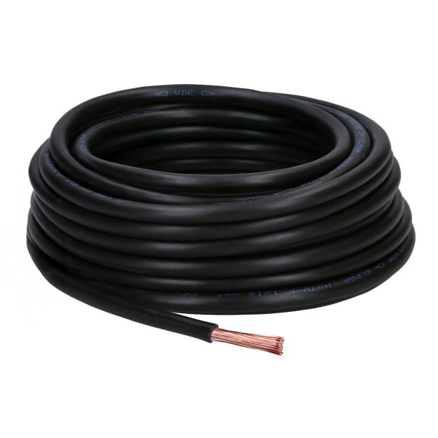 Aderleitung flexibel H07V-K 16 mm² schwarz 10 Meter