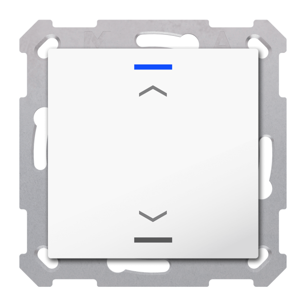 MDT RF-TAL55T102.A1S KNX RF+ Jalousietaster Light 55 1-fach Secure RGBW TS Reinweiß glänzend