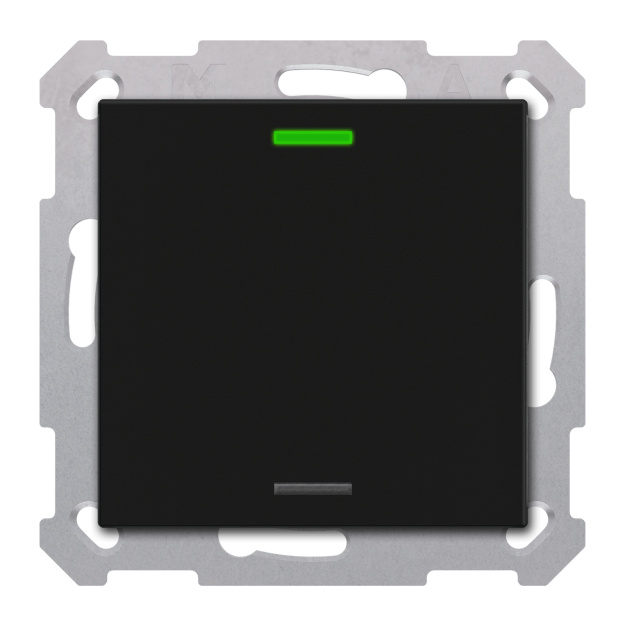 MDT RF-TAL55T106.01S KNX RF+ Taster Light 55 1-fach Secure RGBW TS Schwarz matt