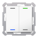 MDT RF-TAL55T202.01S KNX RF+ Taster Light 55 2-fach...