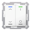 MDT RF-TAL55T202.C1S KNX RF+ Taster Light 55 2-fach...