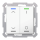 MDT RF-TAL55T202.C1S KNX RF+ Taster Light 55 2-fach Secure RGBW TS Reinweiß glänzend