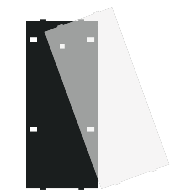 MDT ZSFA55P4S Schriftfeldabdeckung für Taster Plus / Plus TS BE-TA55x4.x2 Schwarz