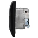 Busch-Jaeger Busch-balance SI Set: UAE-Dose flex 136104030 mit Zentralscheibe + 1721-915 1-fach Rahmen Schwarz Matt