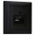 Busch-Jaeger Busch-balance SI Set: UAE-Dose flex 136104030 mit Zentralscheibe + 1721-915 1-fach Rahmen Schwarz Matt