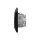 Busch-Jaeger Busch-balance SI Set: Rutenbeck Netzwerkdose 136104070 UAE-Cat.6A iso-8/8 Up 0 mit Zentralscheibe 2-fach + 20 EUC-915 Steckdose + 1722-915 2-fach Rahmen Schwarz Matt