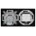 Busch-Jaeger Busch-balance SI Set: Rutenbeck Anschlussdose 136104070 UAE-Cat.6A iso-8/8 Up 0 + Zentralscheibe + TAE Dose 3x6 NFN Up0 rw + Zentralscheibe + 1722-915 2-fach Rahmen Schwarz Matt