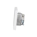 JUNG Serie LS Komplett-Set Schneeweiß Matt: Cat.6A iso-Anschlussdose UAE-Cat.6A iso-8 Up 0 + LS969-1UAWWM Abdeckung + TAE-Anschlussdose TAE 3x6 NFN Up 0 rw + LS969TWWM Abdeckung f. TAE-Anschlussdose + LS982WWM Rahmen 2fach