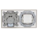 JUNG Serie LS Komplett-Set Schneeweiß Matt: Cat.6A iso-Anschlussdose UAE-Cat.6A iso-8/8 Up 0 + LS969-2UAWWM Abdeckung f. IAE/UAE-Anschlussdose + TAE-Anschlussdose TAE 3x6 NFN Up 0 rw + LS969TWWM Abdeckung f. TAE-Anschlussdose + LS982WWM Rahmen 2fach