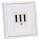 JUNG Serie LS Komplett-Set Schneeweiß Matt: TAE-Anschlussdose TAE 3x6 NFN Up 0 rw + LS969TWWM Abdeckung f. TAE-Anschlussdose + LS981WWM Rahmen 1fach