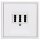 JUNG Serie LS Komplett-Set Schneeweiß Matt: TAE-Anschlussdose TAE 3x6 NFN Up 0 rw + LS969TWWM Abdeckung f. TAE-Anschlussdose + LS981WWM Rahmen 1fach