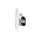 JUNG Serie LS Komplett-Set Schneeweiß Matt: TAE-Anschlussdose TAE 3x6 NFN Up 0 rw + LS969TWWM Abdeckung f. TAE-Anschlussdose + LS1520WWM SCHUKO Steckdose + LS982WWM Rahmen 2fach