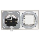 JUNG Serie LS Komplett-Set Schneeweiß Matt: TAE-Anschlussdose TAE 3x6 NFN Up 0 rw + LS969TWWM Abdeckung f. TAE-Anschlussdose + LS1520WWM SCHUKO Steckdose + LS982WWM Rahmen 2fach