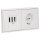 JUNG Serie LS Komplett-Set Schneeweiß Matt: TAE-Anschlussdose TAE 3x6 NFN Up 0 rw + LS969TWWM Abdeckung f. TAE-Anschlussdose + LS1520WWM SCHUKO Steckdose + LS982WWM Rahmen 2fach