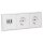 JUNG Serie LS Komplett-Set Schneeweiß Matt: TAE-Anschlussdose TAE 3x6 NFN Up 0 rw + LS969TWWM Abdeckung f. TAE-Anschlussdose + 2x LS1520WWM SCHUKO Steckdose + LS983WWM Rahmen 3fach