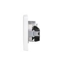 JUNG Serie LS Komplett-Set Schneeweiß Matt: Antennensteckdose EDU 04 F + LS990TVWWM Abdeckung f. Antennen-Steckdose + LS1520WWM SCHUKO Steckdose + LS982WWM Rahmen 2fach
