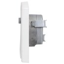 JUNG Serie LS Komplett-Set Schneeweiß Matt: Triax EDA 302 F Antennendose 3-Loch Stichdose SAT/TV/R + LS990SATWWM Abdeckung f. SAT-TV-Steckdose + LS981WWM Rahmen 1fach