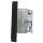 JUNG Serie LS Komplett-Set Graphitschwarz Matt: Cat.6A iso-Anschlussdose UAE-Cat.6A iso-8 Up 0 + LS969-1UASWM Abdeckung f. IAE/UAE-Anschlussdose + LS981SWM Rahmen 1fach